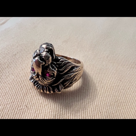 Vintage Lion 14k Gold Ring 11.7 grams of gold - Picture 9 of 13